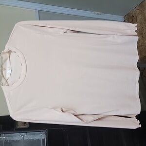 #11 NWOT Les Amis Cream Long Sleeve Rib Knit Top Woman Size M,L